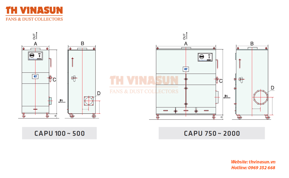 tu-hut-bui-di-dong Bản vẽ kỹ thuật tủ hút bụi di động công nghiệp Cadtridge