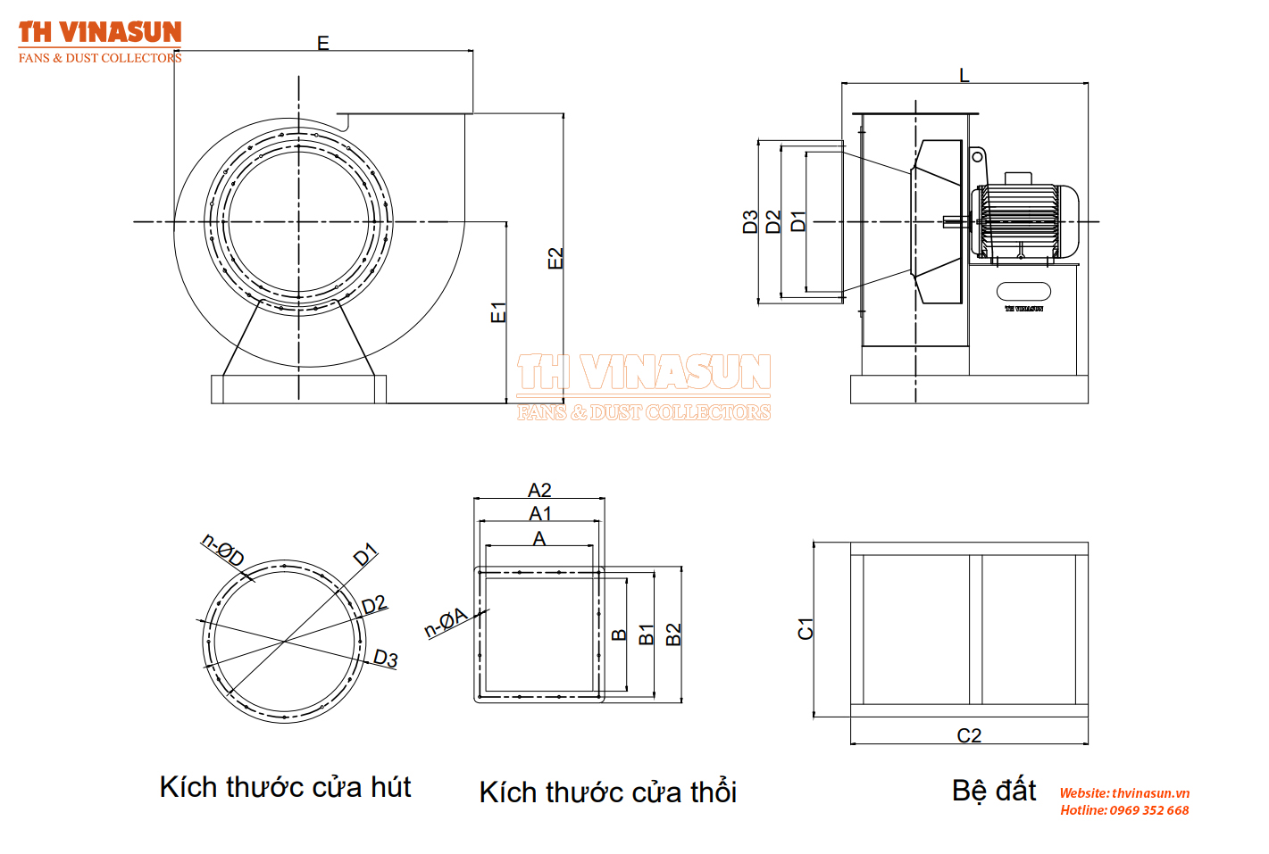 bản vẽ kỹ thuật quạt sò hút bụi