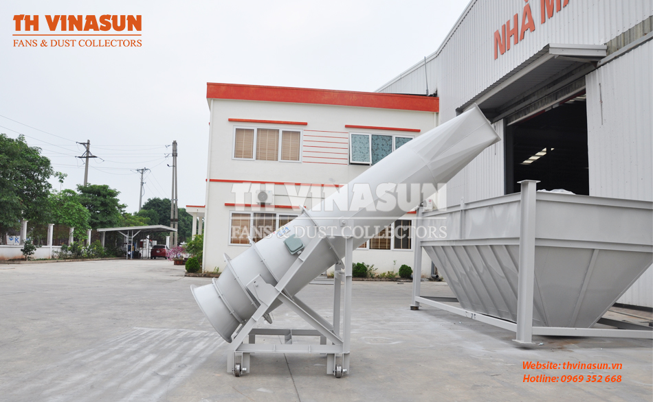quạt hướng trục làm mát vỏ lò