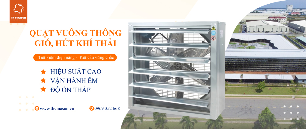 Quạt thông gió công nghiệp vuông VNS-AF9-NoT/G