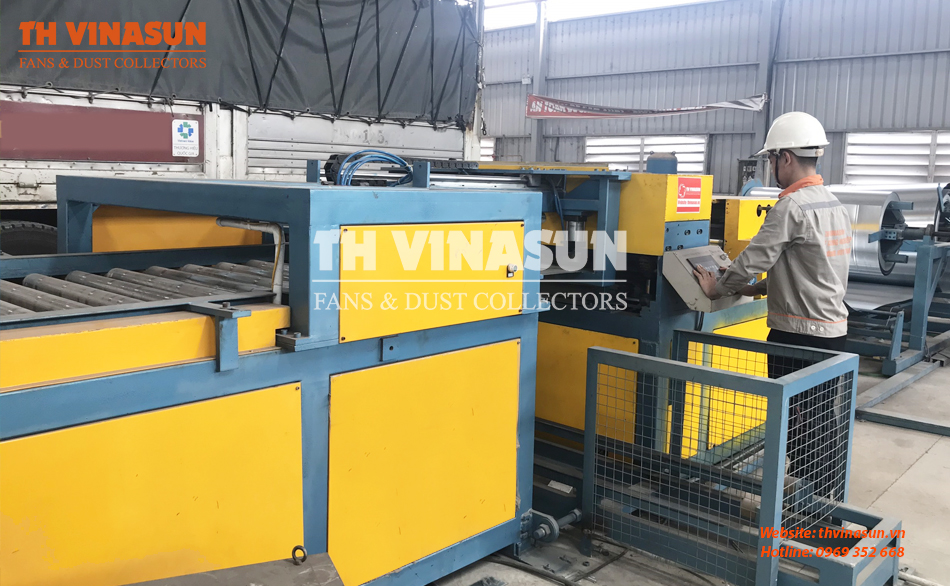 ong-gio-tron-xoan Dây chuyền sản xuất ống gió