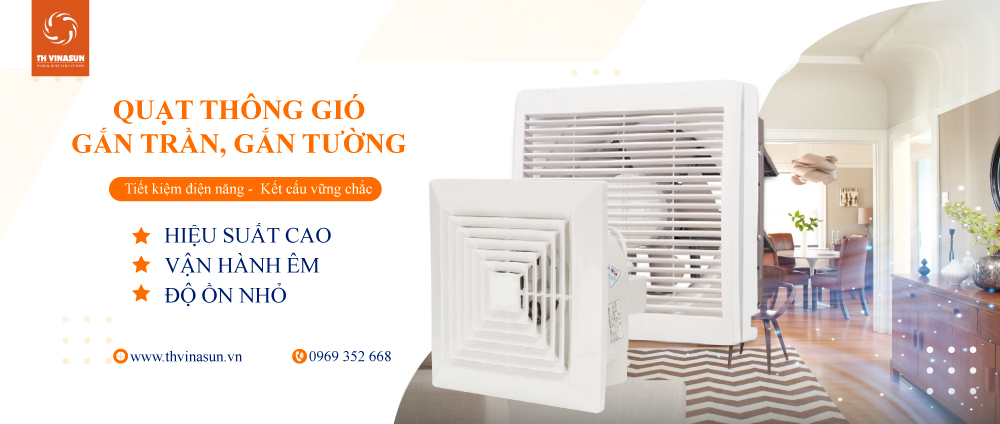 Quạt gắn trần gắn tường