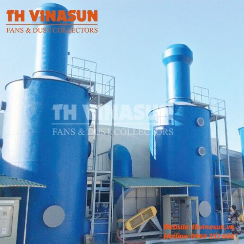 Xử lý khí thải bằng tháp hấp thụ