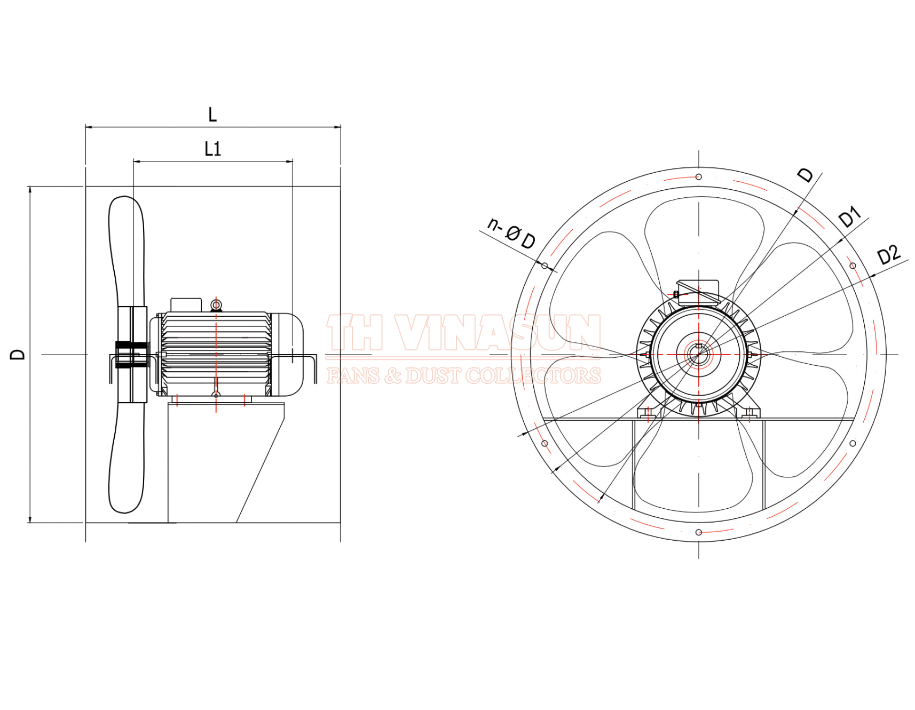 quat-huong-truc-vns-af5-n-t Bản vẽ kỹ thuật quạt hướng trục trực tiếp VNS-AF5,6-NoT