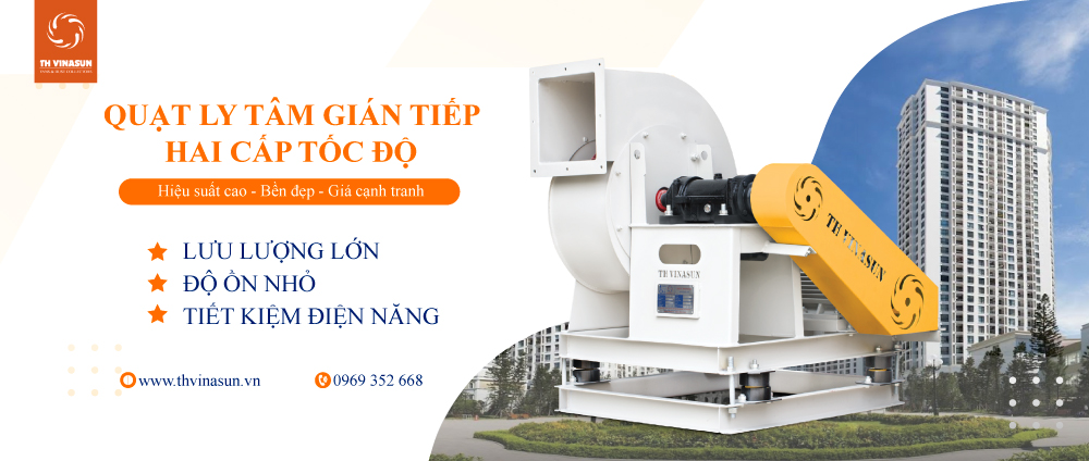 Quạt ly tâm hai cấp tốc độ tăng áp hút khói VNS-CF4-NoG