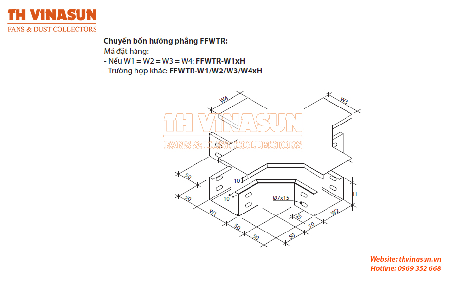 Chuyển bốn hướng phẳng ống cáp
