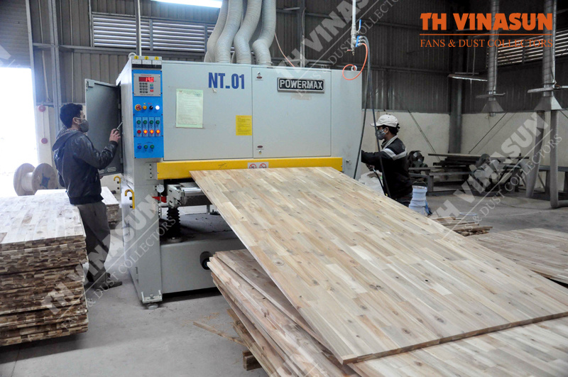 Hút bụi nhà máy gỗ ghép thanh Viresin