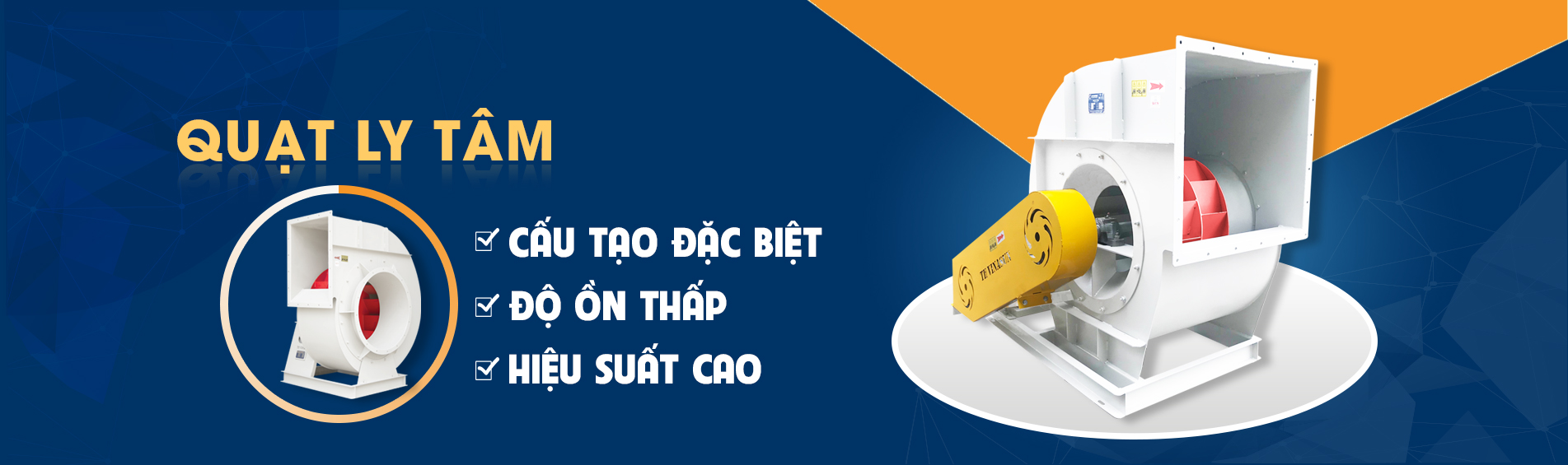 quạt ly tâm áp suất thấp gián tiếp