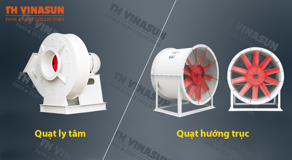 so sánh quạt ly tâm và quạt hướng trục
