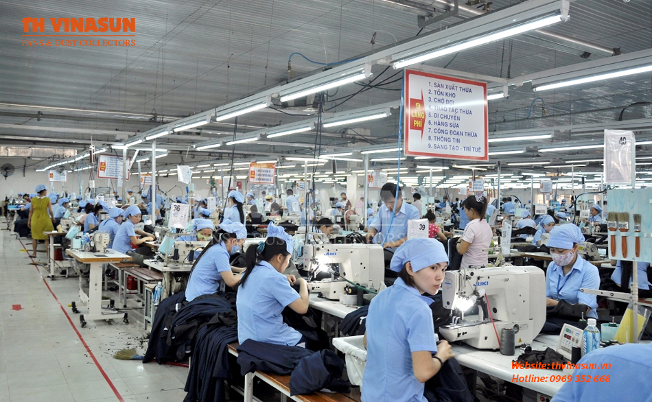 Tạo môi trường trong lành, sạch sẽ, tươi mát bảo vệ sức khỏe của công nhân và máy móc