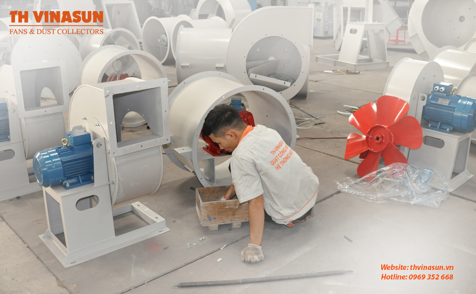 quạt thông gió hướng trục tròn