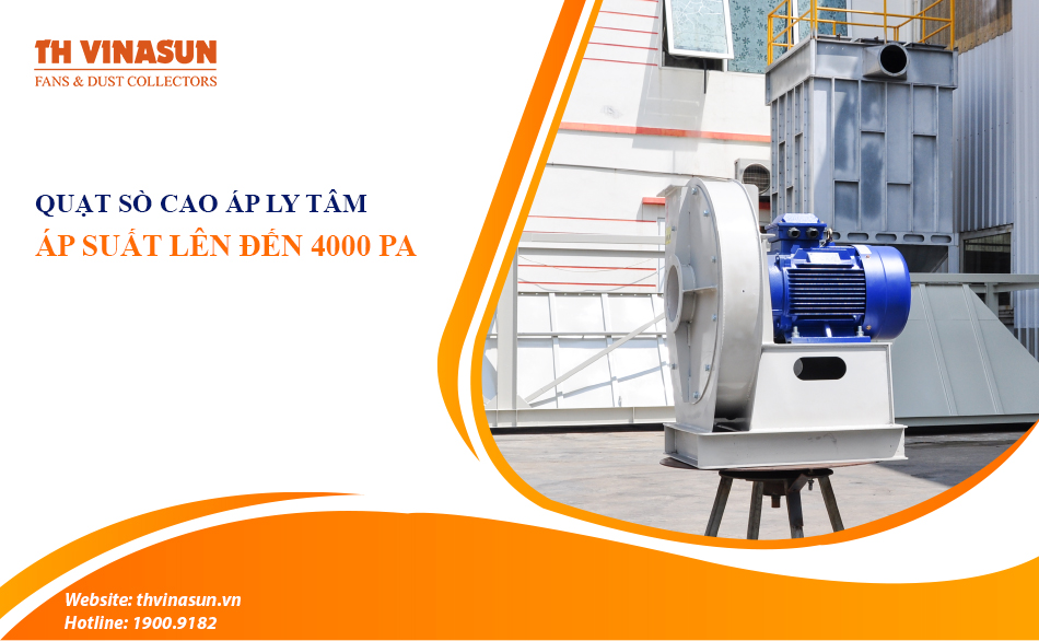 Quạt sò cao áp ly tâm công nghiệp: Áp suất lên đến 4000 Pa