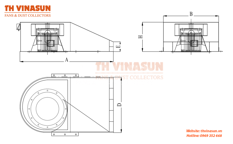 bản vẽ kỹ thuật quạt jetfan CJ1