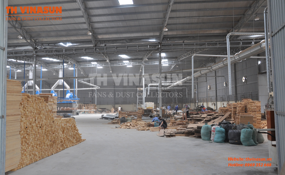 may-hut-bui-2-tui-vai Xử lý bụi gỗ