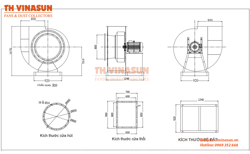 bản vẽ quạt ly tâm