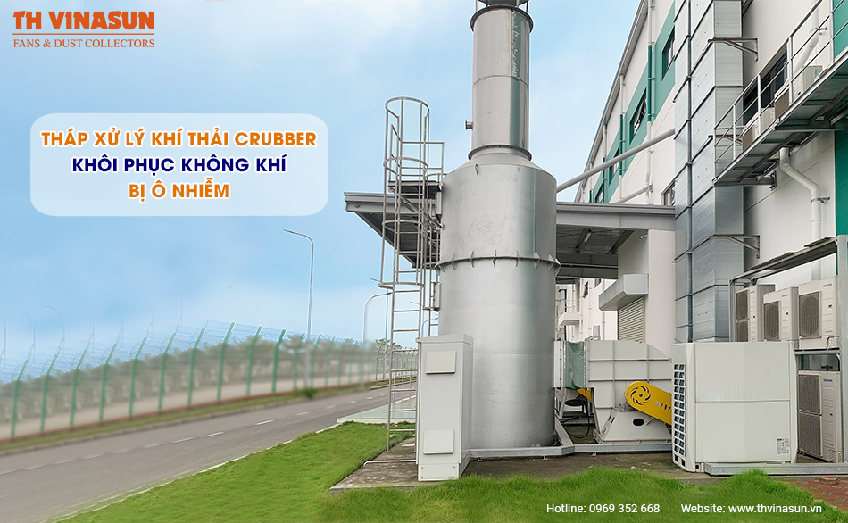 Tháp xử lý khí thải scrubber khôi phục không khí bị ô nhiễm