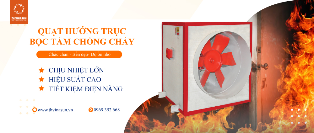 Quạt bọc tấm chống cháy hướng trục VNS-AF5F-NoT