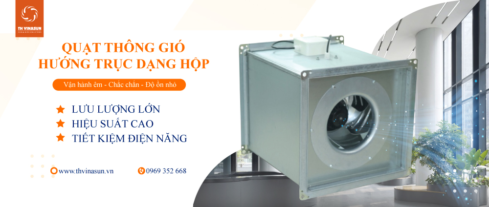quat-huong-truc-dang-hop Quạt hộp hướng trục thông gió độ ồn thấp VNS-VF-NoSi