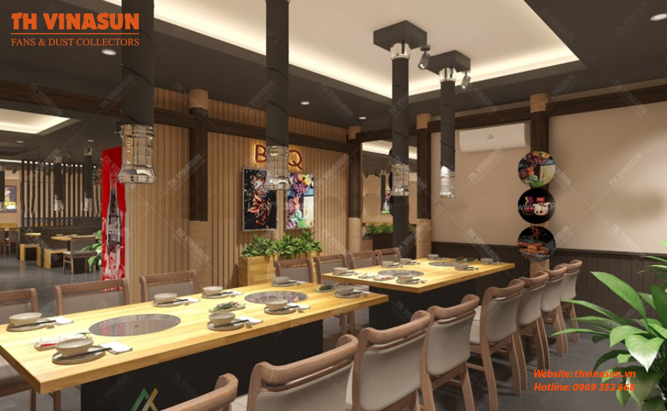 quạt hút khói bếp nướng