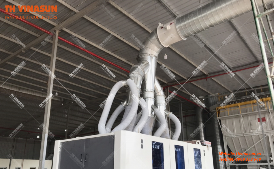 Hệ thống đường ống hút bụi gỗ