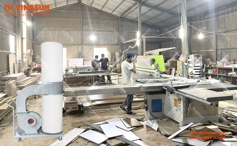 Máy hút bụi công nghiệp cho xưởng gỗ