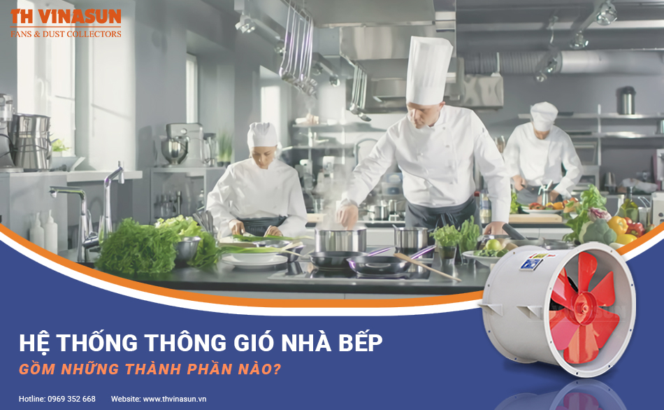 Hệ thống thông gió nhà bếp gồm những thành phần nào?