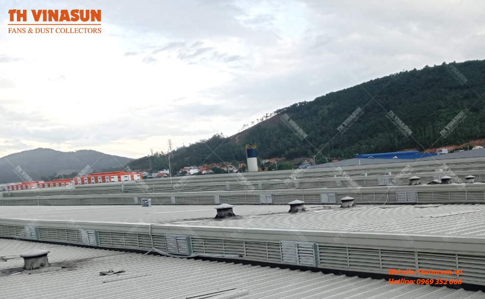 hệ thống thông gió tự nhiên nhà xưởng
