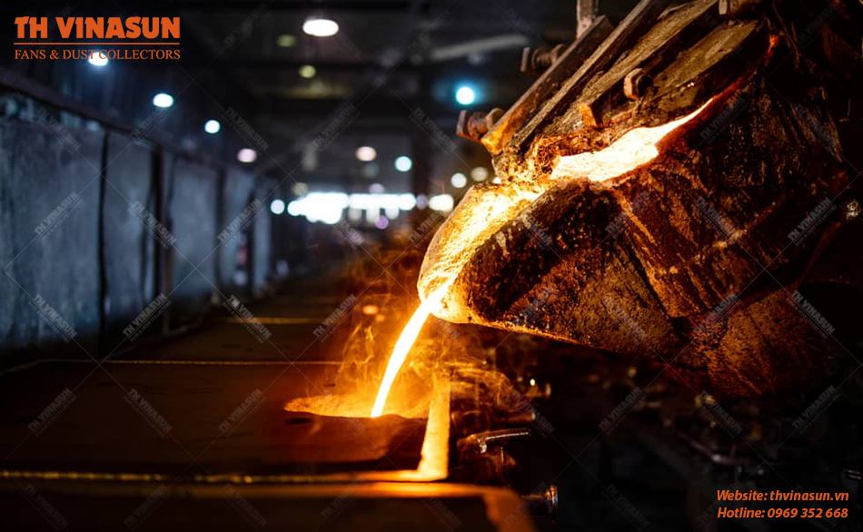 xử lý bụi lò luyện thép