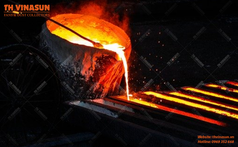 xử lý bụi lò luyện thép
