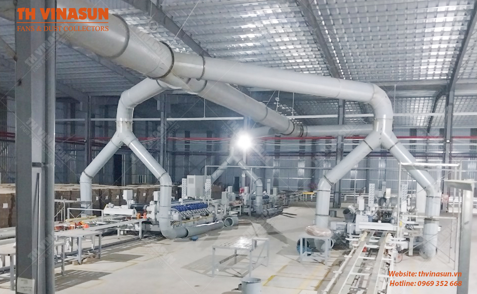 TH Vinasun bắt đầu triển khai lắp đặt hệ thống hút lọc bụi cho nhà máy gạch Takao - Bình Định