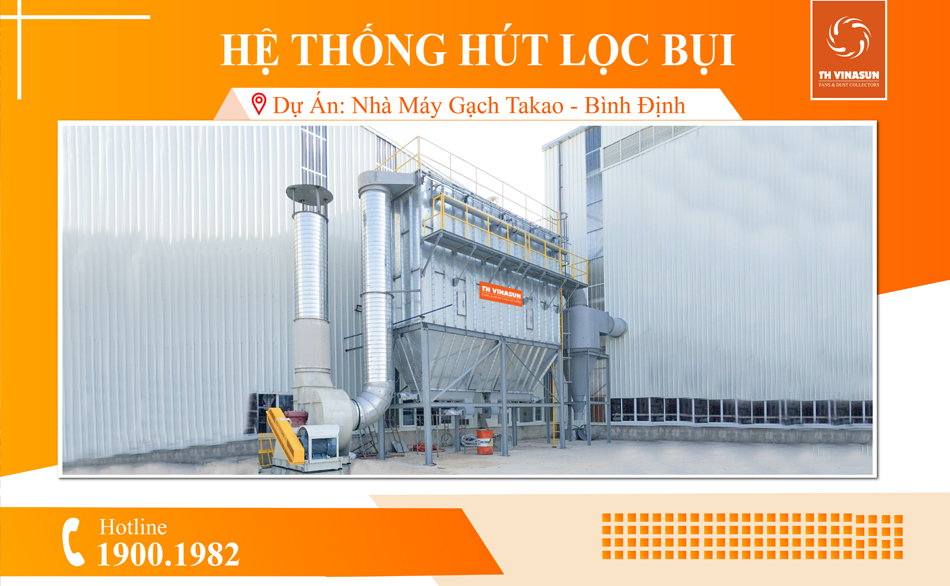Update: TH Vinasun bắt đầu triển khai lắp đặt hệ thống hút lọc bụi cho nhà máy gạch Takao – Bình Định
