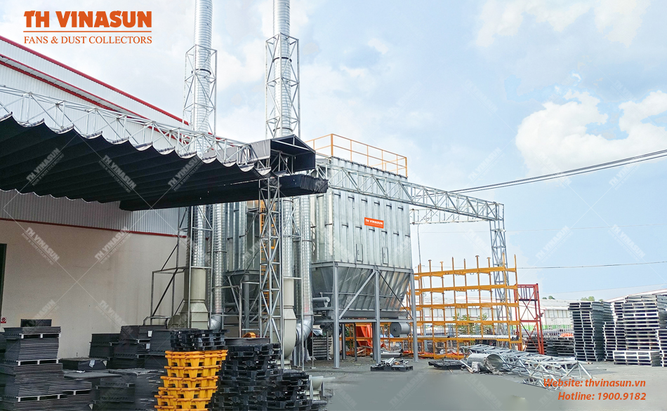 Hệ thống hút lọc bụi gỗ Tín An