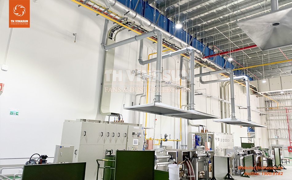 th-vinasun Hệ thống hút bụi cho nhà máy Nhật Bản