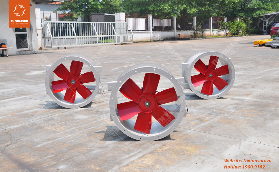Quạt hướng trục nhà máy nhựa Quảng Ninh