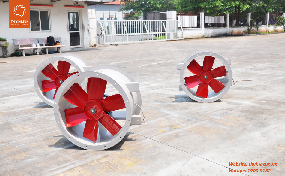 Quạt hướng trục nhà máy nhựa Quảng Ninh