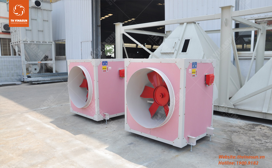 Dự án quạt bọc thạch cao chống cháy