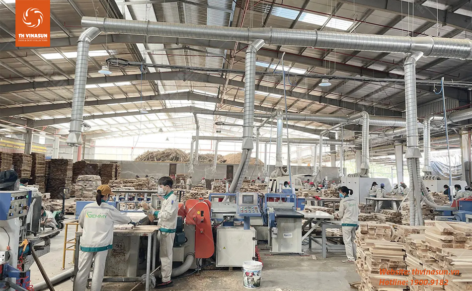 th-vinasun Hệ thống lọc bụi gỗ