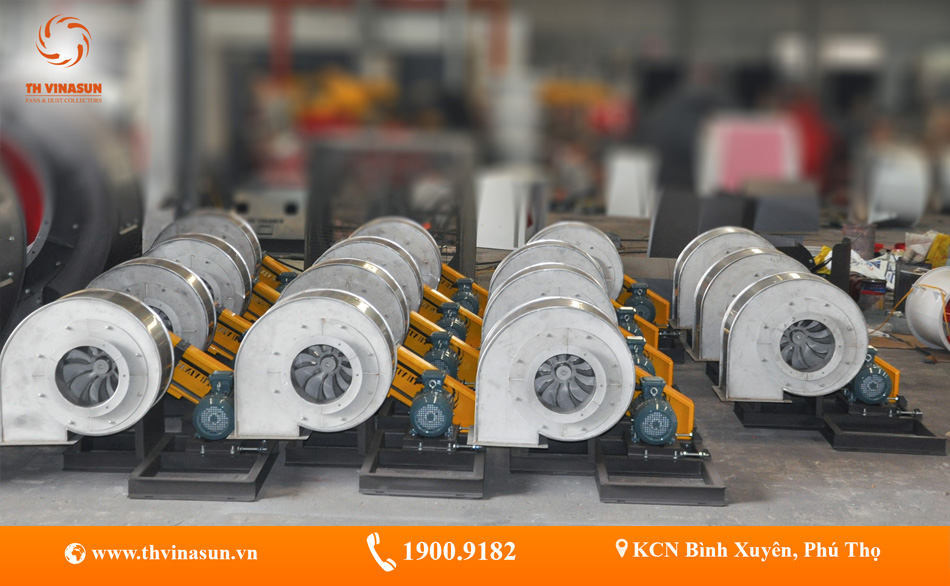 Lô quạt inox cho dây chuyền sấy chuối xuất khẩu